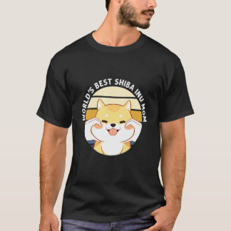 Camiseta Melhor Shiba Inu Mãe do Mundo