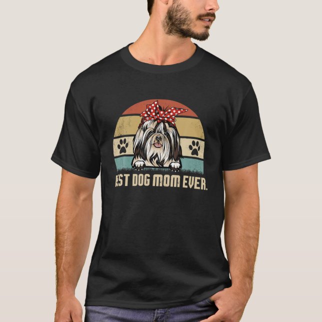 Camiseta Melhor Shih Tzu Mãe Alguma Vez Presente Para O Sob (Frente)