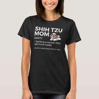 Camiseta Melhor Shih Tzu Mãe Definição Engraçado Shih Tz