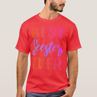 Camiseta Melhor Sis Colorida Colorida Design De Seester