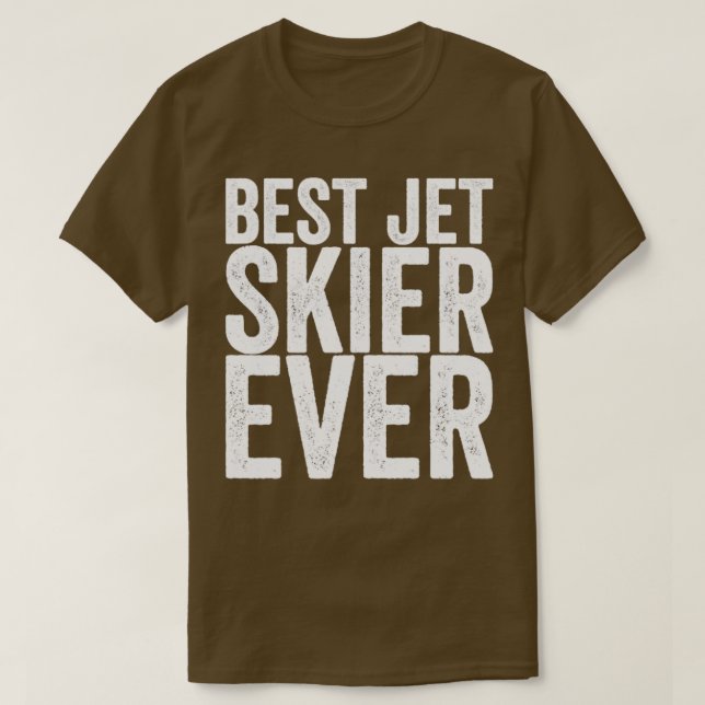 Camiseta Melhor Skier Jet Nunca (Frente do Design)