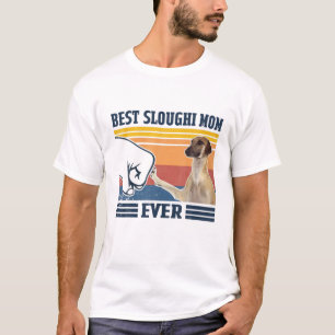 Camiseta Melhor Sloughi Mãe Cachorro Engraçado Mamãe Mães P
