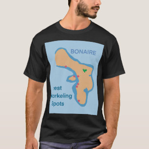 Camiseta Melhor snorkeling e mergulho na costa em bonaire