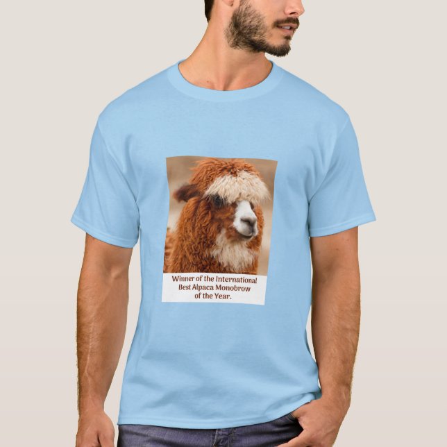 Camiseta Melhor Sobrancelha Única de Alpaca (Frente)