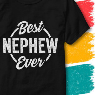 Camiseta Melhor Sobrinho de Todos Citação Retro Vintage Div