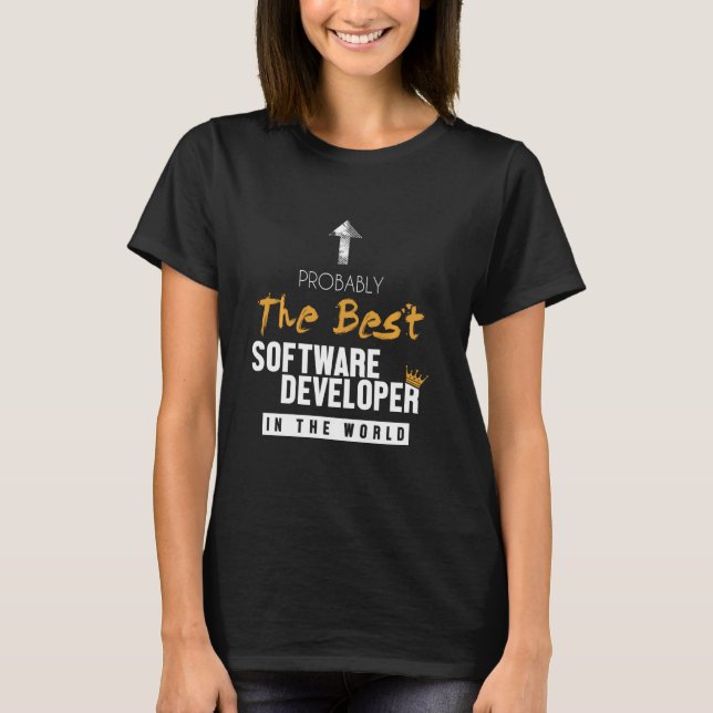 Camiseta Melhor Software Developer World Stack Software (Frente)