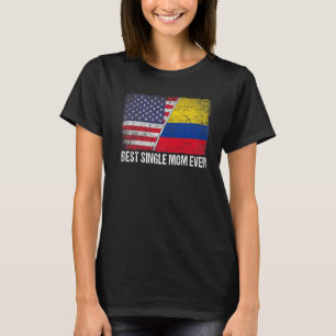 Camiseta Melhor Solteiro Mãe Dia de as mães Colômbia Fla