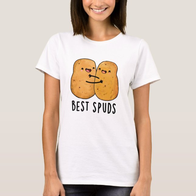 Camiseta Melhor Spuds Engraçados Melhores Amigos Batata Pun (Frente)