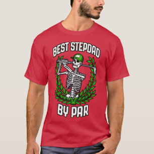 Camiseta Melhor Stepdad Por Par Golf Engraçado Esqueleto De