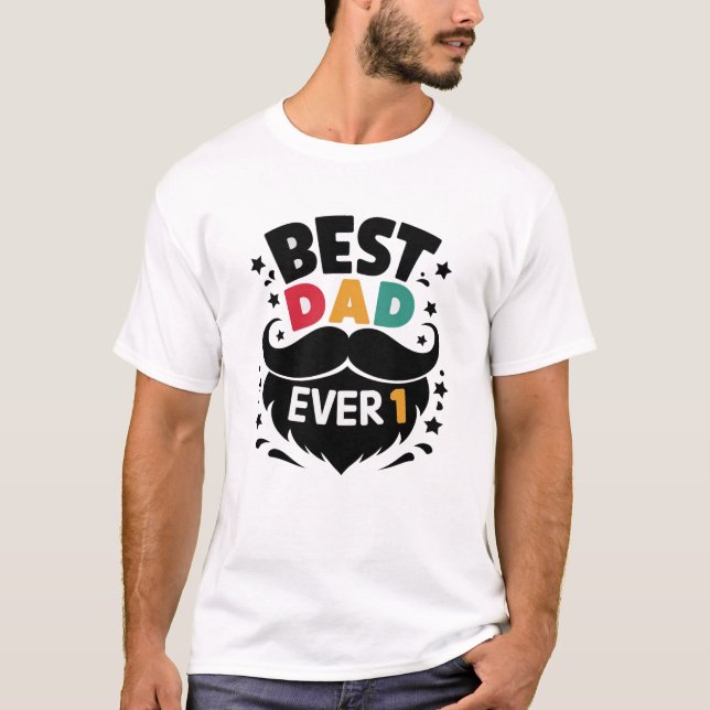 Camiseta Melhor T-Shirt do Pai - Presente perfeito para o D (Frente)