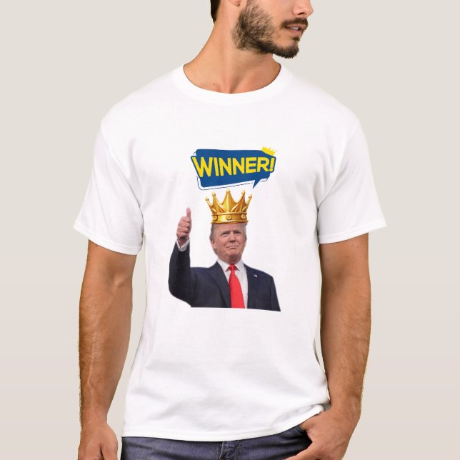 Camiseta Melhor T-shirt Donald Trump Vencedor (Frente)