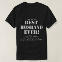 Melhor t-shirt engraçado do marido nunca