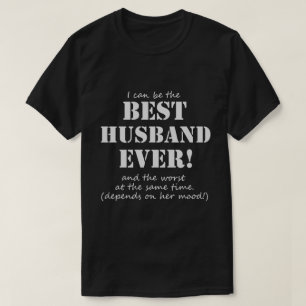 Camiseta Melhor t-shirt engraçado do marido nunca