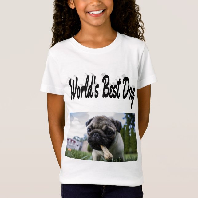 Camiseta Melhor T-Shirt Foto De Cão (Frente)