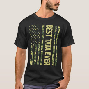 Camiseta Melhor Tata que já viu a bandeira americana vovô d