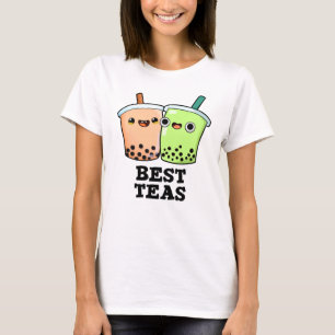 Camiseta Melhor Teas Engraçado Besties Boba Tea Pun