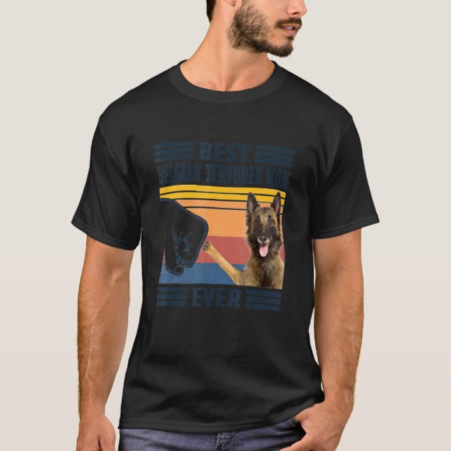 Camiseta Melhor Tervuren Belga Mãe Nunca Cachorro Mãe Mães (Frente)