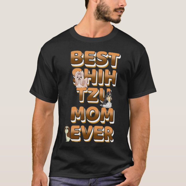 Camiseta Melhor Texto de Ouro Shih Tzu (Frente)