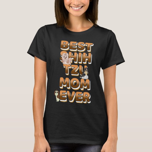 Camiseta Melhor Texto de Ouro Shih Tzu (Frente)