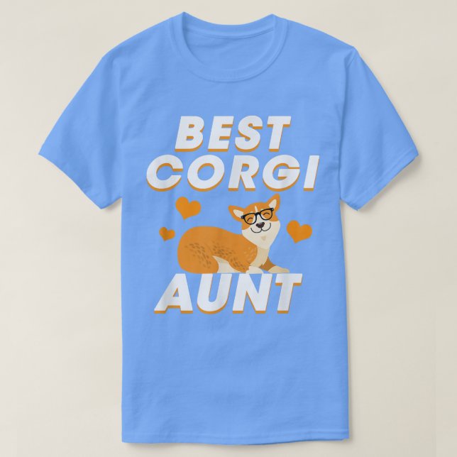 Camiseta Melhor Tia Corgi Funny Corgi  (Frente do Design)