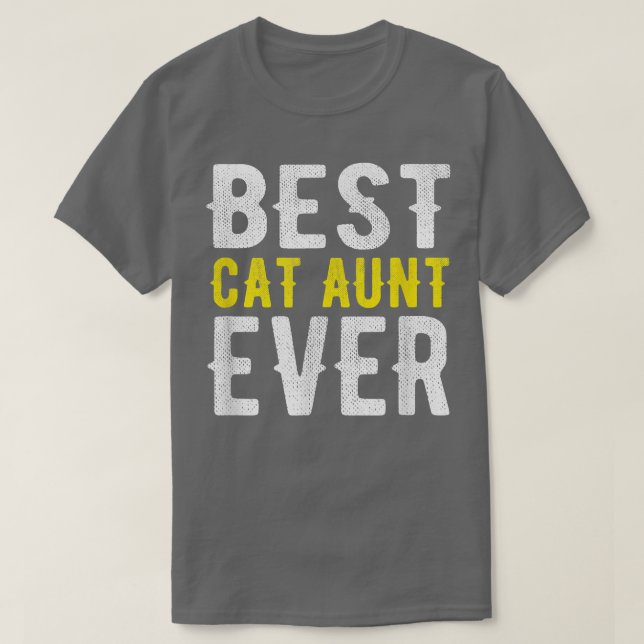 Camiseta Melhor Tia De Gato Engraçado  (Frente do Design)