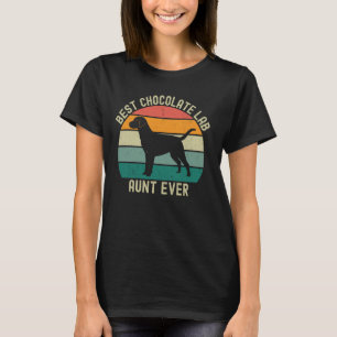Camiseta Melhor Tia de Labrador Chocolate Já Labrador Retri