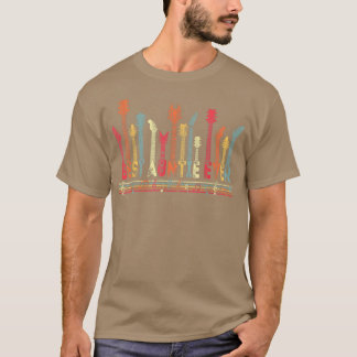 Camiseta Melhor Tia De Lover De Violão Alguma Vez Retro Mus