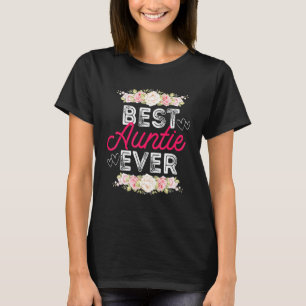 Camiseta Melhor Tia De Tia Gráfica Floral