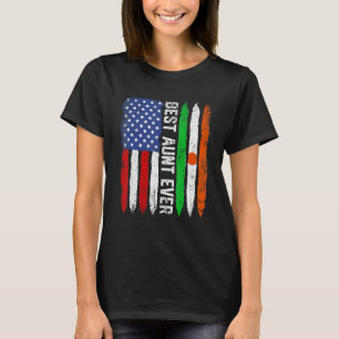 Camiseta Melhor Tia Dia de as mães do Rio Niger U Sinalizad