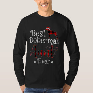 Camiseta Melhor Tia Doberman Ever Xadrez Natal
