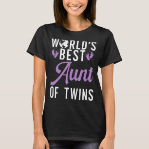 Camiseta Melhor tia gêmea do mundo