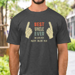 Camiseta Melhor Tio Alguma Vez Apontando Nomes De Sobrinho<br><div class="desc">Camisa engraçada do Melhor Tio Alguma Vez com dedos apontando para o Melhor Tio :-) Mude o texto e também adicione os nomes de sobrinho ou texto personalizado abaixo.</div>
