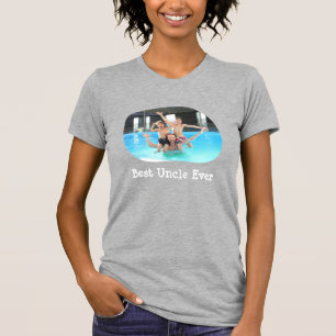 Camiseta Melhor Tio Alguma Vez enviar sua foto horizontal