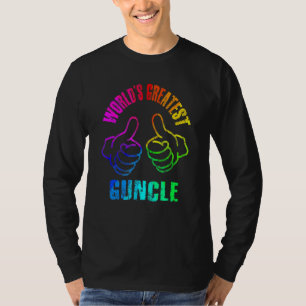Camiseta Melhor Tio Armas do Mundo Cores do Arco-Íris DESGA