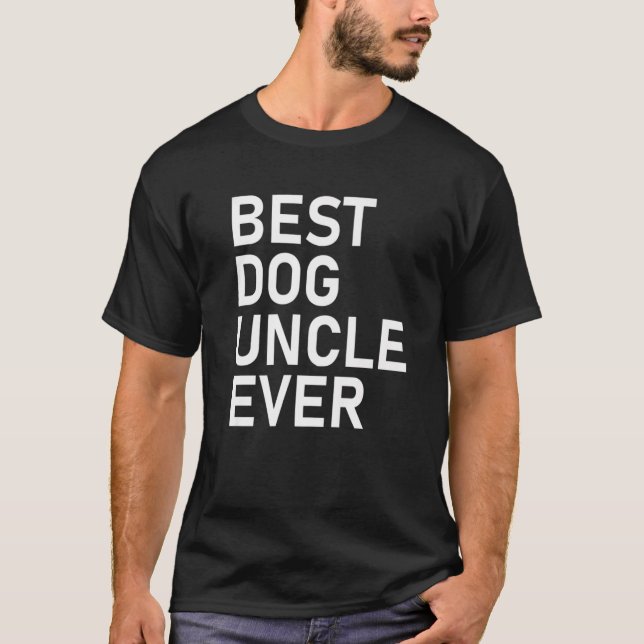 Camiseta Melhor Tio De Cão Nunca (Frente)
