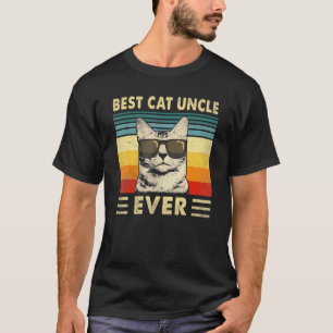 Camiseta Melhor Tio de Gato de Todos os Tempos Vintage Ret