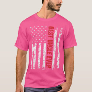 Camiseta Melhor Tio de Todos Bandeira Americana família