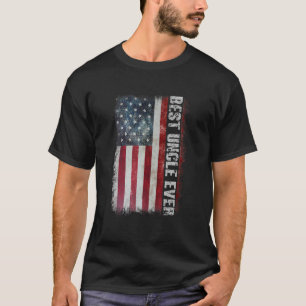 Camiseta Melhor Tio Dia de os pais De Bandeira Americana Pa