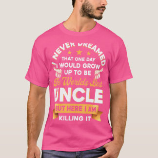 Camiseta Melhor Tio do Mundo Para Irmão Tio
