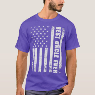 Camiseta Melhor Tio Ever American Flag Pregancy Announeme
