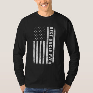 Camiseta Melhor Tio Ever Vintage Dia de os pais de Bandeira