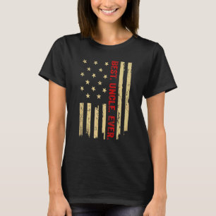 Camiseta Melhor Tio Nunca Americano Bandeira Orgulhosa Pais