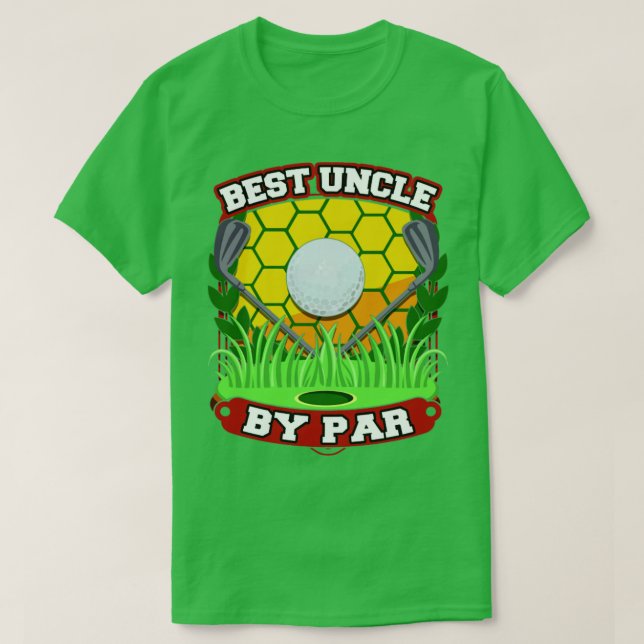 Camiseta Melhor Tio Por Golfe De Dia de os pais (Frente do Design)