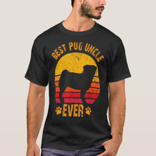 Camiseta Melhor Tio Pug de Todos Presente Divertido Tio