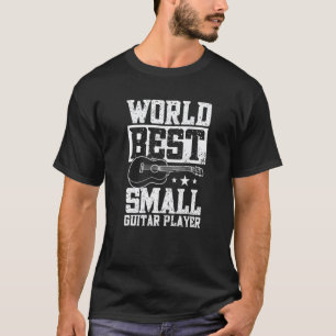 Camiseta Melhor Tocador de Guitarra Pequena do Mundo Ukulel