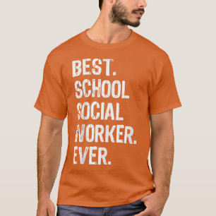 Camiseta Melhor Trabalhador Social Escolar No Natal Engraça