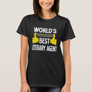 Camiseta Melhor Trabalho de Agente Literário do Mundo Idade