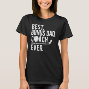 Camiseta Melhor treinador de Pai de Bônus para Hóquei em Ge