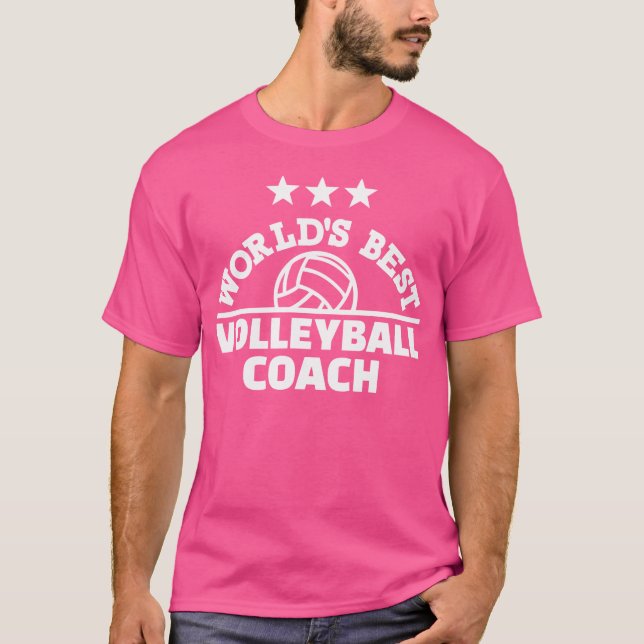 Camiseta Melhor Treinador De Voleibol Do Mundo (Frente)