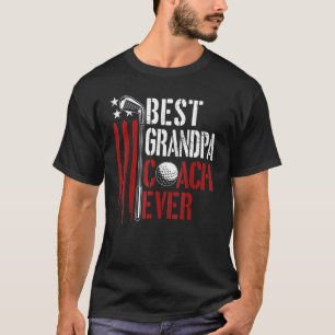 Camiseta Melhor treinador do avô Ever Golfer Usa Flag